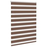 vidaXL Store zèbre marron 115x100cm largeur du tissu 110 9cm polyester