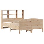 vidaXL Lit bibliothèque sans matelas 140x190 cm bois de pin massif