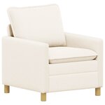 vidaXL Canapé Crème 76 x 81 x 87 5 cm Tissu