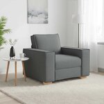 vidaXL Canapé Fauteuil Gris Foncé 100x78x84 cm Tissu