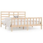 vidaXL Cadre de lit sans matelas 200x200 cm bois massif de pin