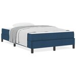 vidaXL Lit à ressorts avec matelas Bleu 120 x 200 cm tissu