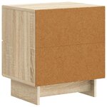 vidaXL Cabinet de chevet 2 pc Chêne Sonoma 43 x 34 5 x 47 5 cm