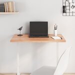 vidaXL Dessus de table marron clair 80x60x2 cm bois chêne traité