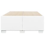 vidaXL Cadre de lit blanc 120x190 cm similicuir