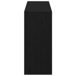 vidaXL Buffet Chêne noir 120 x 30 x 75 cm Bois d'ingénierie