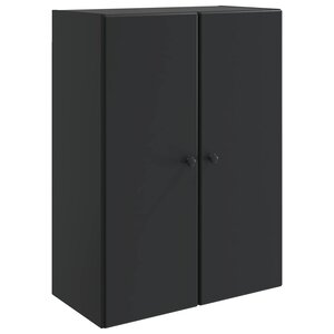 vidaXL Armoire Murale 66 x 34 5 x 90 cm Bois d'ingénierie Noir