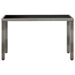 vidaXL Mobilier à dîner de jardin 5Pièces et coussins Résine tressée Gris