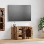 vidaXL Meuble TV Bois ancien 60 x 35 x 40 cm Bois d'ingénierie