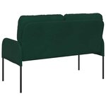vidaXL Canapés avec coussin 110cm Vert foncé Contreplaqué