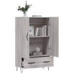 vidaXL Buffet haut sonoma gris 69 5x31x115 cm bois d'ingénierie