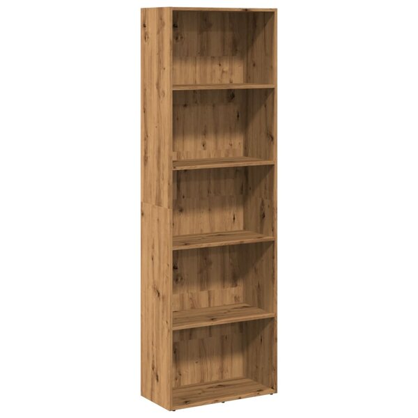 vidaXL Bibliothèque chêne artisanal 60x30x189 cm bois d'ingénierie