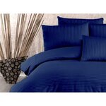 Parure de lit - housse de couette 220 x 240 + 2 taies d'oreiller 60 x 60 70 polyester - Bleu