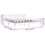 vidaXL Cadre de lit sans matelas bois massif 160x200 cm