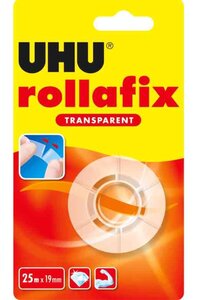 Ruban adhésif rollafix transparent  19 mm x 25 m UHU