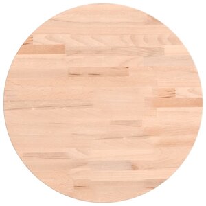 vidaXL Dessus de table Ø40x1 5 cm rond bois massif de hêtre