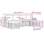 vidaXL Ensemble de canapés d'extérieur 6 pc Naturel et Anthracite