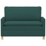 vidaXL Canapé Vert foncé 126 x 81 x 87 5 cm Tissu