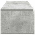 vidaXL Meuble TV mural 98 x 41 x 30 cm Gris béton Bois d'ingénierie