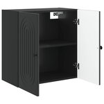 vidaXL Armoire Murale Noir 59 x 31 x 60 cm Bois d'ingénierie