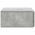 vidaXL Table d'appoint murale Gris béton 59 x 34 5 x 17 cm