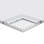 vidaXL Coussins de Matelas Blanc 90 x 200 cm