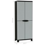 vidaXL Armoire en plastique 68x39x171 5 cm Design de rotin