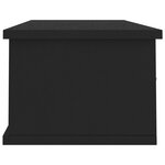 vidaXL Étagère murale avec tiroirs Noir 88x26x18 5cm bois d'ingénierie