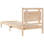 vidaXL Cadre de lit extra long sans matelas 100x220 cm bois massif