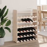 vidaXL Casier à vin et panneau supérieur 67 5x25x87 cm bois pin massif
