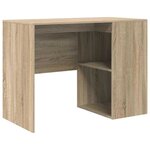 vidaXL Bureau d'angle avec tiroir Chêne Sonoma 102 x 88 x 75 cm