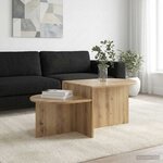 vidaXL Table basse Chêne artisanal 100 x 50 x 40 cm Bois d'ingénierie