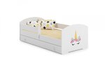 Lit enfant LUK BAR+SZU 140x70 Licorne tiroir de rangement avec matelas