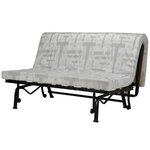 Banquette BZ Joe - Tissu noir - 3 places - 143 x 97 cm
