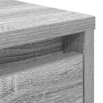 vidaXL Table basse avec tiroirs sonoma gris 70 5x70x40 cm