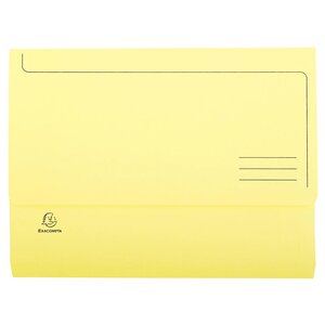 Paquet De 50 Chemises Poche Super 210 - 24 5x32 5cm - Canari - X 3 - Exacompta