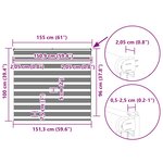 vidaXL Store zèbre beige marbré largeur du tissu 150 9 cm polyester