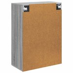 vidaXL Armoire Murale 66 x 34 5 x 90 cm Bois d'ingénierie Sonoma gris