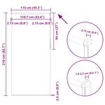 vidaXL Store enrouleur occultant largeur du tissu 110 7 cm polyester