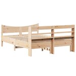 vidaXL Cadre de lit avec tête de lit 120x190 cm bois de pin massif