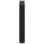 vidaXL Pieds de table basse en U 2 pièces Noir 28 x (42-43) cm Acier