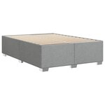 vidaXL Cadre de lit sans matelas gris clair 160x200 cm tissu