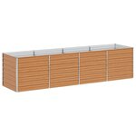 vidaXL Jardinière surélevée Marron Clair 320 x 80 x 77 cm