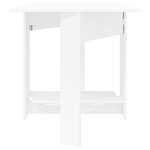 vidaXL Table à dîner 138 x 70 x 73 5 cm Bois d'ingénierie Blanc