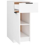 vidaXL Armoire de bureau Blanc 33 5x50x75 cm Bois d'ingénierie