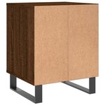 vidaXL Tables de chevet 2 Pièces chêne marron 40x35x50 cm bois ingénierie