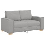 vidaXL Canapé 2 places Gris nuage 120 cm Tissu