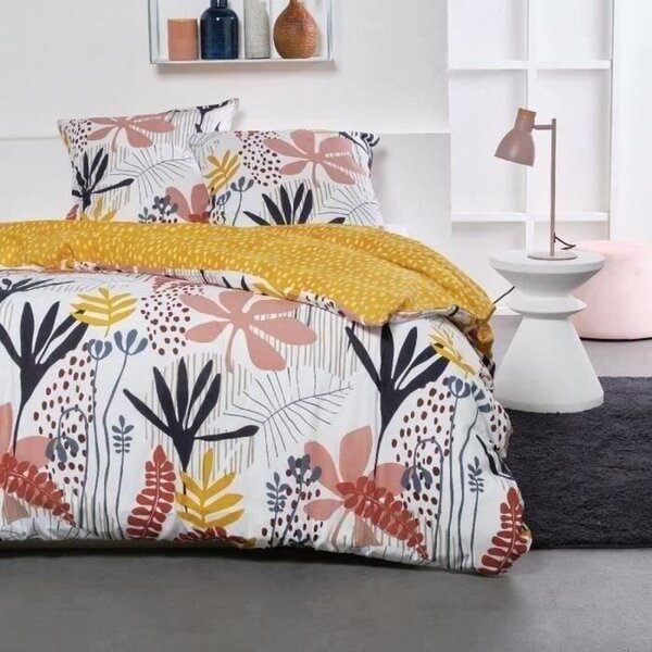 Parure de lit - 240 x 220 cm - coton imprimé floral
