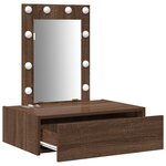 vidaXL Table de Toilette Marron 60 x 40 x 70 cm Bois d'ingénierie