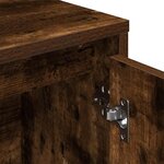 vidaXL Bibliothèque chêne fumé 89x24x101 5 cm bois d'ingénierie